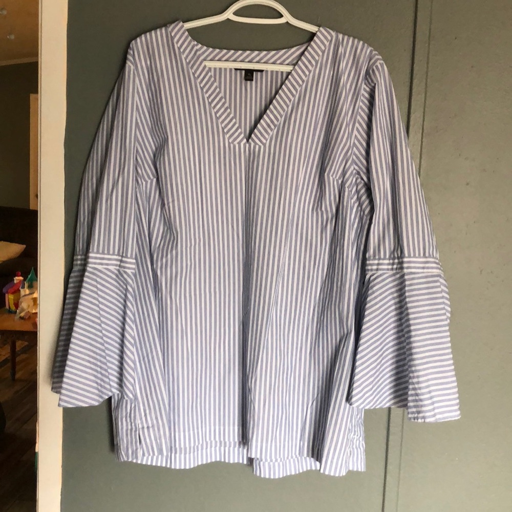 Stripped tunic top